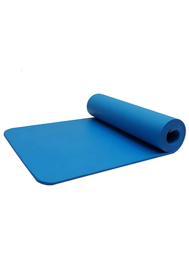 NBR Yoga Mat with Comfort, Durability, and Style - Blue, 183x61x1cm