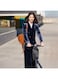3.2L PU Leather Scooter Front Bag Waterproof EVA Hard Shell Storage Bag
