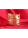 Elegant Multi-Layer Wire Cuff Bracelet Gold Colour Tone Alloy