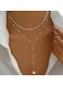 Elegant Layered Pearl Drop Necklace
