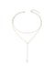 Elegant Layered Pearl Drop Necklace
