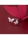 Elegant Crystal Butterfly Ring - Size 6
