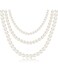 Elegant Multi-Layer Pearl Necklace White
