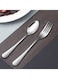 12-Piece Set of Heavy-Duty Stainless Steel Dinner Forks 8 Inches and Spoons 7 Inches Cutlery Set

