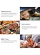 29-Piece Stainless Steel BBQ Accessories Set with Storage Bag Black