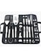 29-Piece Stainless Steel BBQ Accessories Set with Storage Bag Black