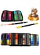 60 Pcs Dual Brush Pens Set with Zipper Case for Drawing and Coloring