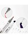 120pcs Dual Tip Markers Set, Assorted Colors Stylish White Body with Black Cloth Bag