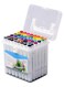 Double-Headed Soft Oily Marker Set - 48 Colors