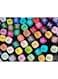 24pcs Dual Tip Markers Set, Assorted Colors Stylish Black Body with Black Cloth Bag