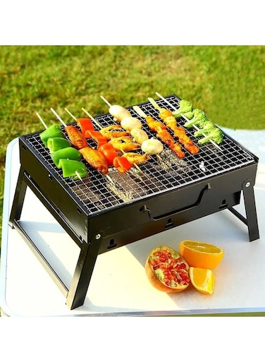 BBQ Stainless Folding Portable Charcoal Grill