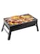 Happy Reunion Folding BBQ Portable Charcoal Grill Stainless Folding Camping Barbecue Oven