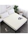 Plush Polyester Double Fitted Bed Sheet - 200x200 cm for Comfort and Style