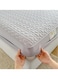 Waterproof Fitted Bedding Topper Set 200 x 220 cm - Light Grey Protect Your Mattress and Pillows Includes 2 Pillowcases