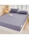 Waterproof Fitted Bedding Topper Set 200 x 200 CM - Dark Grey Protect Your Mattress and Pillows Includes 2 Pillowcases