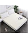 Soft Plush Polyester Fitted Bed Sheet for Single Bed - 160 x 200 cm