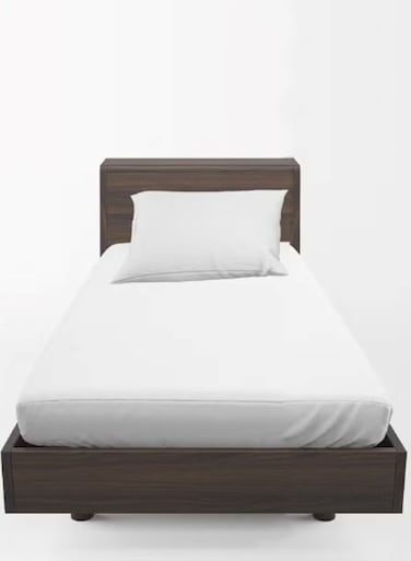 Soft Plush Polyester Fitted Bed Sheet for Single Bed - 160 x 200 cm