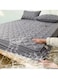 Waterproof Fitted Bedding Topper Set 180 x 200 cm - Dark Grey Protect Your Mattress and Pillows Includes 2 Pillowcases