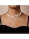 Elegant Multi-Layer Pearl Choker Necklace for Women Classic Beaded Design