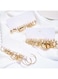 18-Pair Gold Colour Tone Hoop Earrings Set Assorted Sizes &amp; Designs
