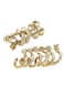 12-Piece Gold Hoop &amp; Stud Earring Set Geometric Design, Lightweight Alloy (Size: 2cm&ndash;4.4cm)