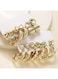 12-Piece Gold Hoop &amp; Stud Earring Set Geometric Design, Lightweight Alloy (Size: 2cm&ndash;4.4cm)