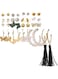 Butterfly &amp; Pearl Multi-Design Fashion Earring Set (17 Pairs)