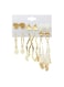 Golden Heart, Butterfly &amp; Pearl Assortment Earring Set (6 Pairs)