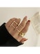 Minimalist Gold Color 8-Pcs Women&rsquo;s Fashion Ring Set