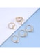 5PCS Vintage Gold-Tone Snake Ring Set