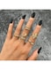 5PCS Vintage Gold-Tone Snake Ring Set