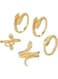 5PCS Vintage Gold-Tone Snake Ring Set