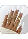 18Pcs/Set Trendy Minimalist Gold Tone Knuckle Ring Set for Women