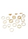 18Pcs/Set Trendy Minimalist Gold Tone Knuckle Ring Set for Women