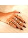 15-Piece Gold Color Vintage &amp; Boho Ring Set for Women Mixed Designs