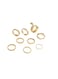Trendy Gold Color Women&rsquo;s Ring Set 9pcs Snake &amp; Chain Style Fashion Rings