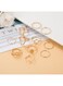 11 Pcs Gold -Tone Minimalist Geometric Ring Set