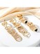 Trendy Gold Color Women&rsquo;s Ring Set 27pcs Mixed Minimal &amp; Statement Rings