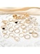 Trendy Gold Color Women&rsquo;s Ring Set 27pcs Mixed Minimal &amp; Statement Rings