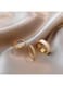 Elegant Gold Plated Pearl &amp; Chain Ring Set 5 Pcs