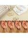 36-Piece Women&rsquo;s Fashion Earrings Set &ndash; Mixed Hoop, Stud &amp; Dangle Styles (Gold Tone)