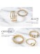 8 Pcs Gold Color Fashion Ring Set