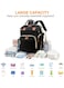 Multifunction Travel Back Pack Maternity Baby Changing Bags Large Capacity Waterproof and Stylish Black