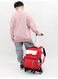 Red Six-Wheel Trolley School Bag