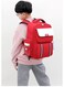 Red Six-Wheel Trolley School Bag