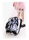 Children's Rolling Trolley Backpack in Black