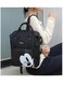 Mums Baby Travel Bag with Cartoon Design Black