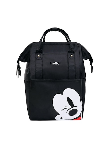 Mums Baby Travel Bag with Cartoon Design Black