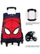 Red Spider Style Rolling School Bag