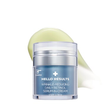 It CosmeticsHello Results Wrinkle-Reducing Daily Retinol Serum-in-Cream - Firming &amp; Anti-Aging Retinol Face Cream with Niacinamide, Vitamin B5 &amp; Vitamin E